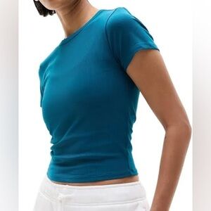 Athleta Women's Signature Rib Crop Tee size 1X